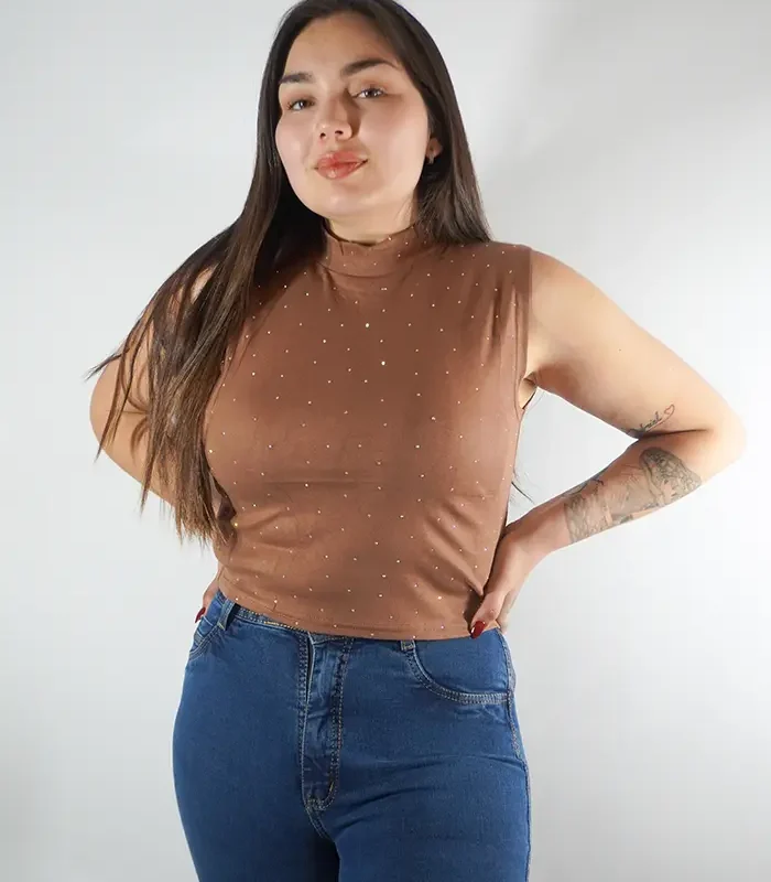 Jeans con faja plus size